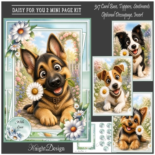 Whimsical Daisy For You 2 Mini Page Kit 