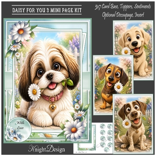 Whimsical Daisy For You 3 Mini Page Kit 