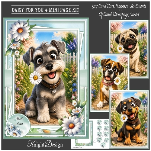Whimsical Daisy For You 4 Mini Page Kit 