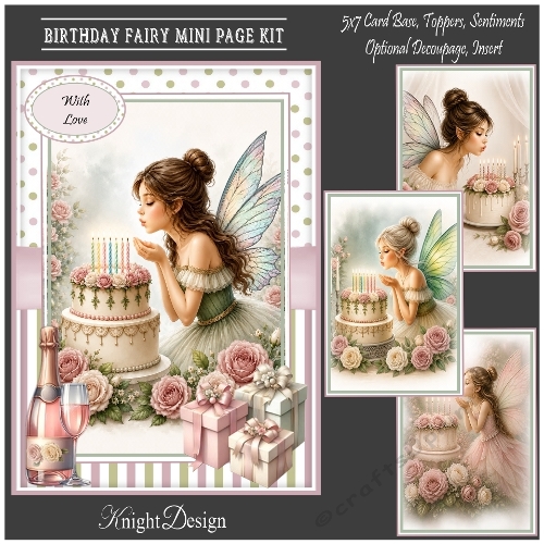 Birthday Fairy Mini Page Kit 