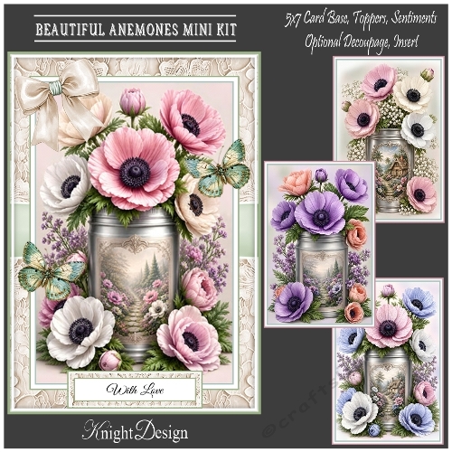 Beautiful Anemones Mini Page Kit 