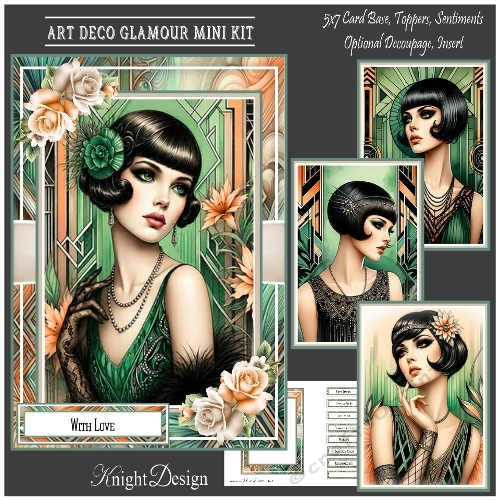 Art Deco Glamour Mini Page Kit