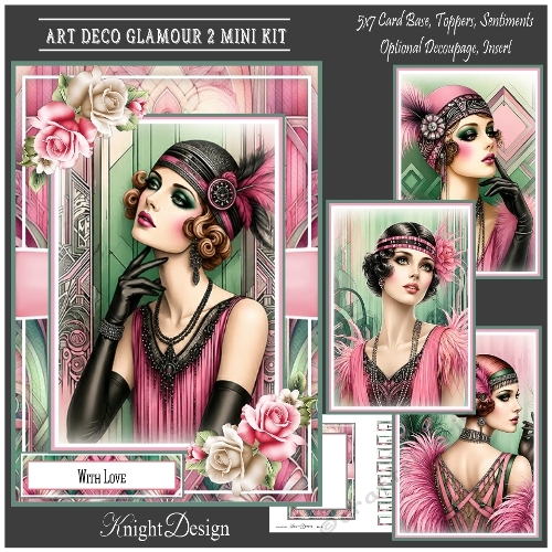 Art Deco Glamour 2 Mini Page Kit