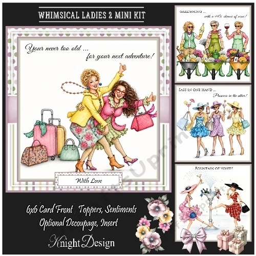 cup1447267_58488 - Whimsical Ladies 2 Mini Page Kit
