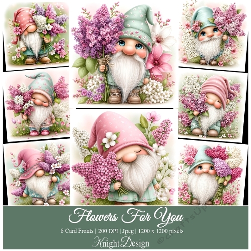 Flowers For You / Card Front / Toppers
