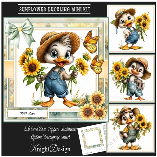Sunflower Duckling Mini Page Kit