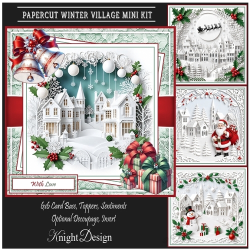 cup1450851_58488 - Papercut Winter Village Mini Page Kit 