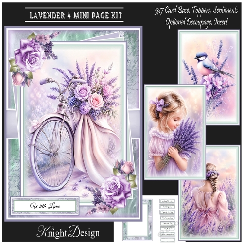 Lavender 4 Mini Page Kit
