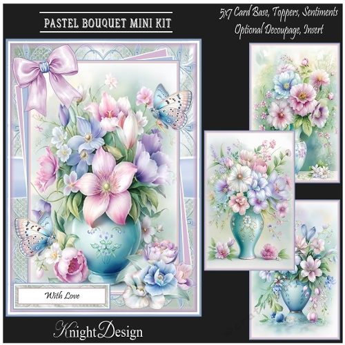 Pastel Bouquet Mini Page Kit