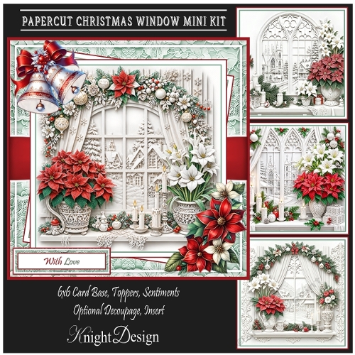Papercut Christmas Window Mini Kit 