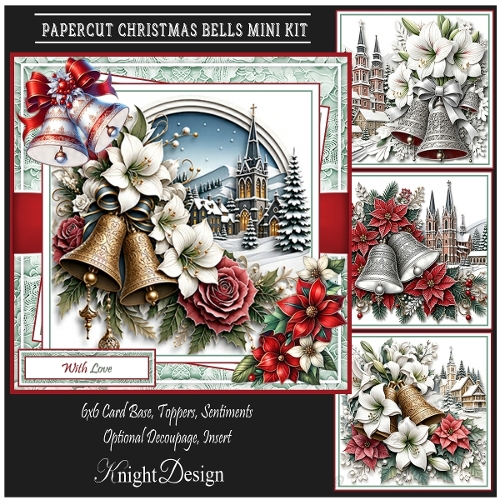 Papercut Christmas Bells Mini Kit 