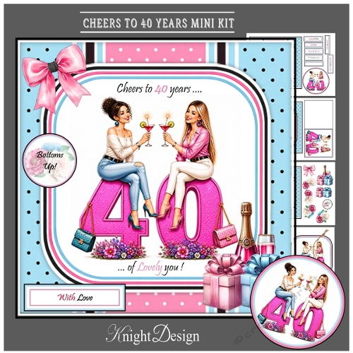 Cheers To 40 Years Mini Kit