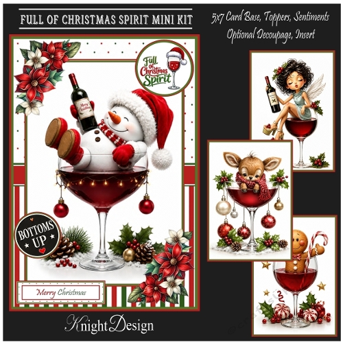 Full Of Christmas Spirit Mini Page Kit