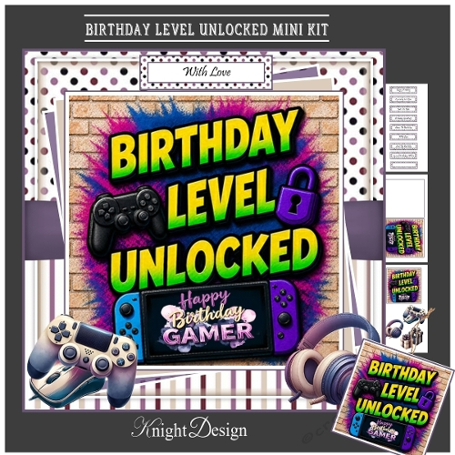 Birthday Level Unlocked Mini Kit