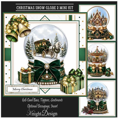 Christmas Snow Globe 2 Mini Kit