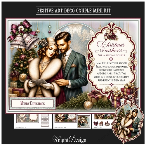 Festive Art Deco Couple Mini Kit