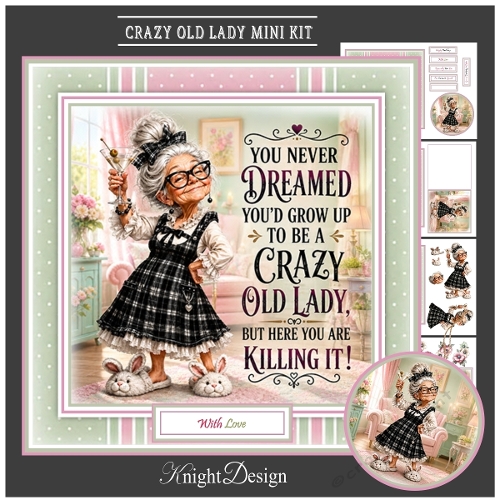 Crazy Old Lady Mini Kit