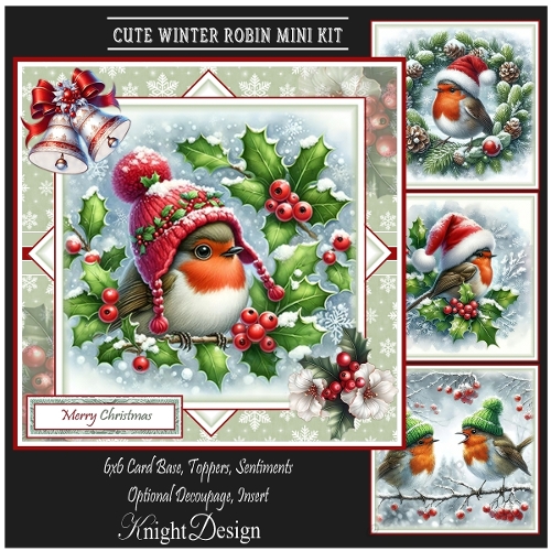 Cute Winter Robin Mini Kit