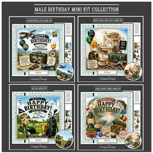 Male Birthday Mini Kit Collection