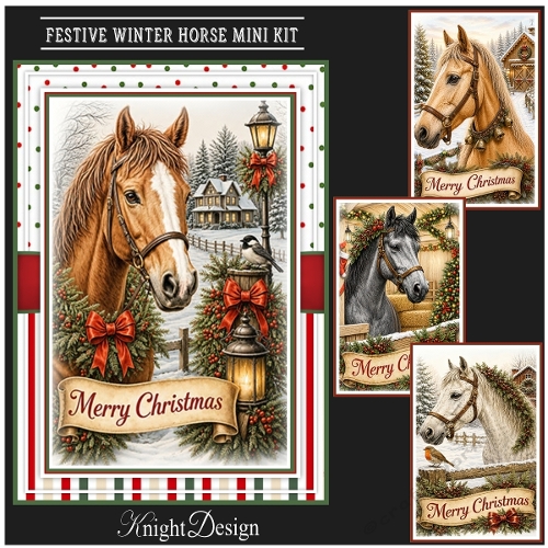 Festive Winter Horse Mini Kit