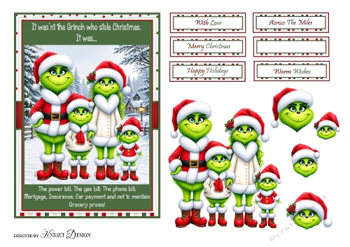 Who Stole Christmas 5x7 Card Front 