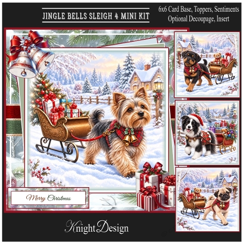 Jingle Bells Sleigh 4 Mini Page Kit 