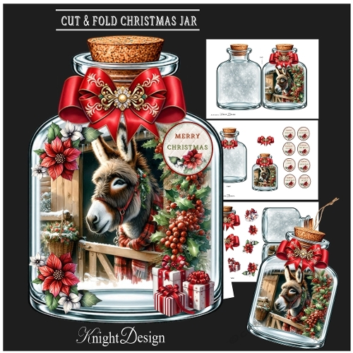Cut & Fold Shaped Christmas Jar
