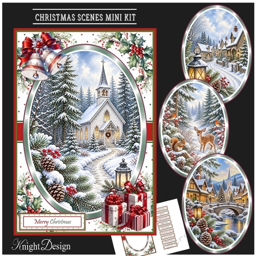 Christmas Scenes Mini Page Kit 