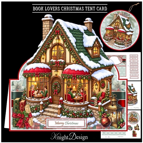 Book Lovers Christmas Shaped Mini Kit