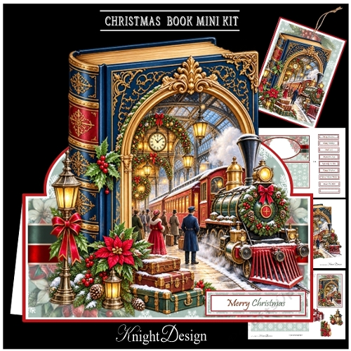 Christmas Book Tent Card Mini Kit