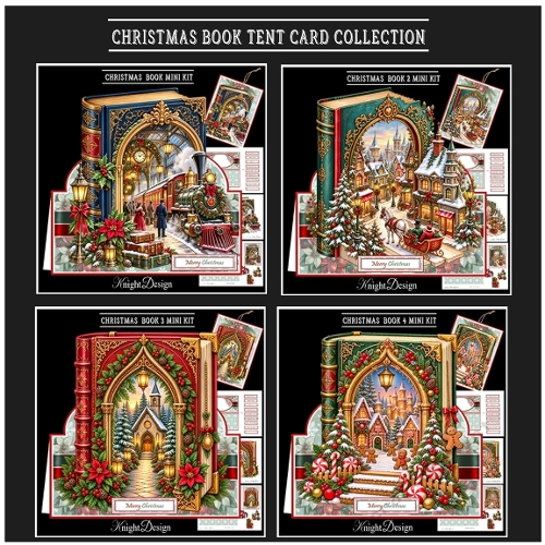 Christmas Book Tent Card Collection