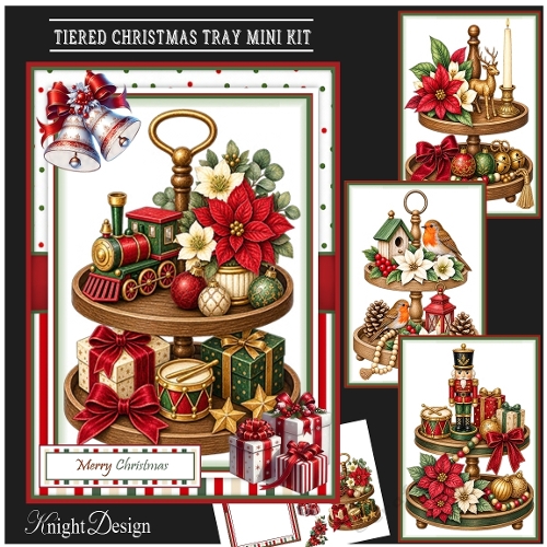 Tiered Christmas Tray Mini Page Kit 