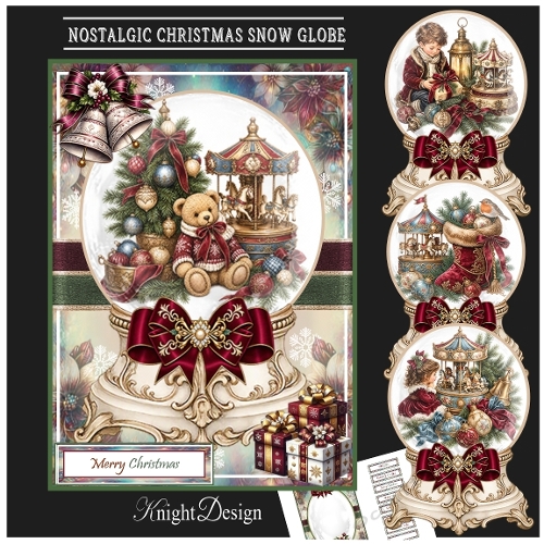 Nostalgic Christmas Snow Globe Mini Page Kit 