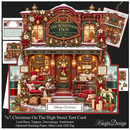 Christmas Pub Tent Card Mini Kit