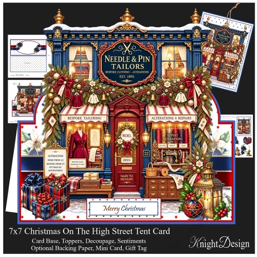 Christmas Tailors Tent Card Mini Kit