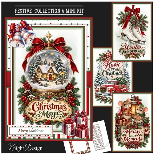 Festive Collection 4 Mini Page Kit 