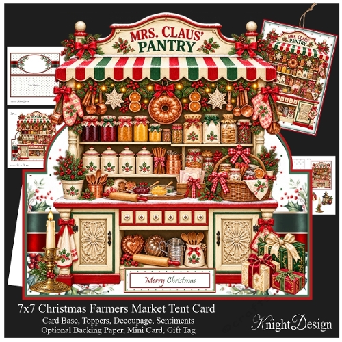 Farmers Market - Mrs Claus Pantry Tent Card Mini Kit
