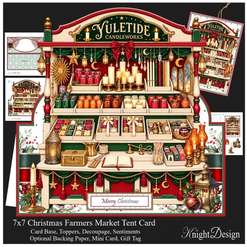 Farmers Market - Yuletide Candleworks Tent Card Mini Kit