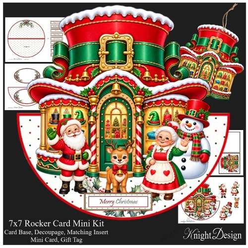Christmas Hat Rocker Card Mini Kit