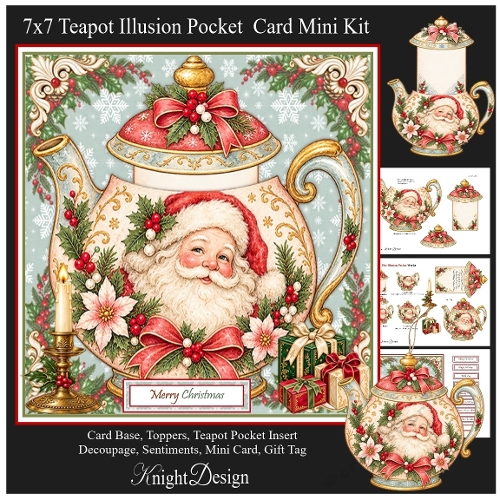 7x7 Teapot Illusion Pocket Card Mini Kit