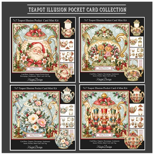 Teapot Illusion Pocket Card Mini Kit Collection