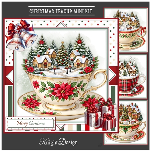 Christmas Teacup Mini Page Kit 