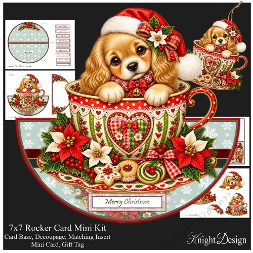 Festive Puppy Rocker Card Mini Kit