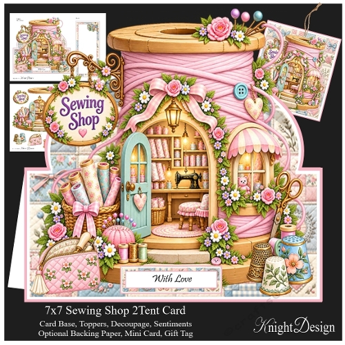 Sewing Shop Tent Card 2 Mini Kit