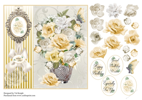 Yellow Rose Summer Vase