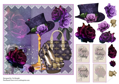 The Colour Purple - Fashion Card Front