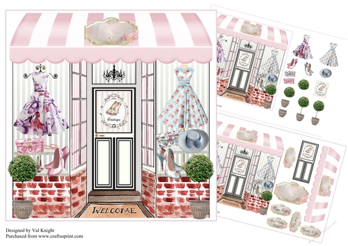 Boutique Shop Mini Page Kit