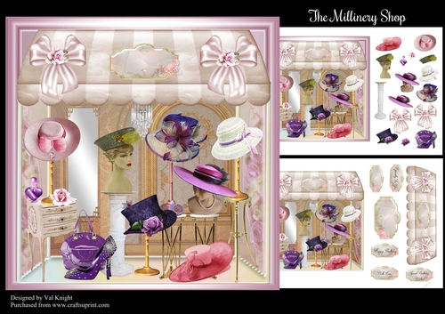 The Millinery Shop Mini Page Kit