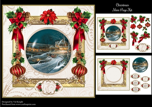 Homeward Bound Christmas Mini Page Kit