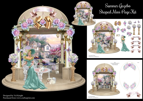 Summer Gazebo Shaped Mini Page Kit